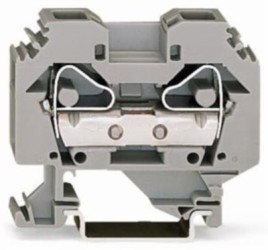 2-wire feed-through terminal, spring-clamp connection, 0.2-16 mm², 1 pole, 76 A, 8 kV, blue, 283-104