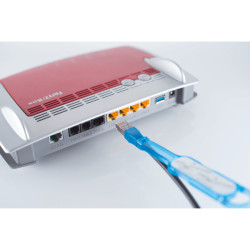 BS08-27015 Patch cable, Cat. 6a, easy pull, black, 0.5 m