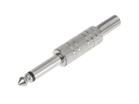 Wtyk JACK 6.3mm mono metal