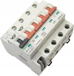 Rozłącznik izolacyjny z wyzwalaczem wzrostowym 4P 32A 1000V DC VCX CYKB63+MX+OFF