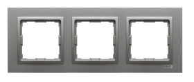 VENA2 Ramka potrójna aluminium 524083