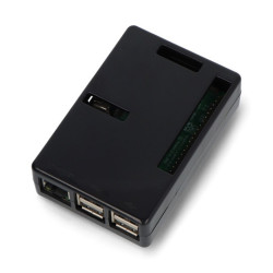 Obudowa Raspberry Pi Model 3B+/3B/2B Cube - czarna