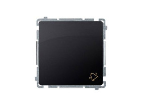 SIMON BASIC Wyłącznik zwierny przycisk "dzwonek" (moduł) 10AX 250V szybkozłącza grafit matowy BMD1.01/28 KONTAKT SIMON