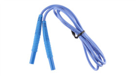 Przewód Pomiarowy 1,2M Niebieski /Wtyki Bananowe/ Waprz1x2bubb