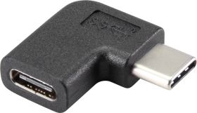 Renkforce USB 3.2 Gen 2 (USB 3.1 Gen 2) adapter [1x złącze męskie USB-C - 1x złącze żeńskie USB-C] pod kątem 90° w prawo