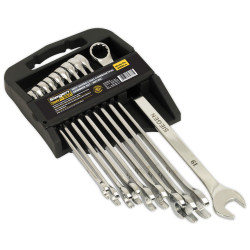 Siegen S0832 Combination Spanner Set Extra-long 10pc Metric