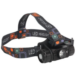 Sealey HT108LED Rechargeable Head Torch 5W CREE XPG LED Auto Sensor