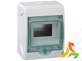 Rozdzielnica natynkowa 6 modułowa 1x6 drzwi transparentne IP65 Kaedra mKDR-1-6-NT-T 13958 SCHNEIDER ELECTRIC