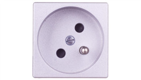 Simon Connect Gniazdo K45 Pojedyncze Z/U 16A Ip20 Anodyzowane Aluminium K02/8