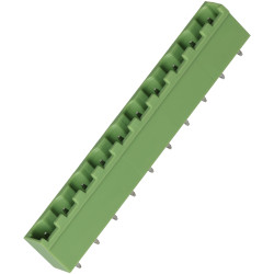 TruConnect 211879 7.62mm 10 Way 15A 300V Header Straight Top Entry Closed