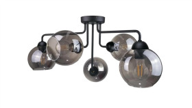 Lampa Sufitowa Nowoczesna 5Xe27 Cosmo Black