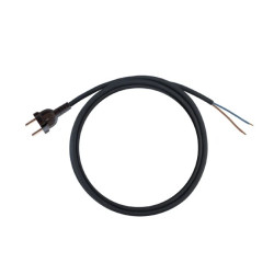Przewód przyłączeniowy z wtyczką b/u H05RR-F 2x1,5 1,5m PZ1,5P-1,5-G