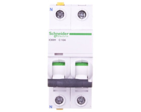 Wyłącznik nadprądowy 1P+N C 10A 10kA AC iC60H-C10-1N A9F07610