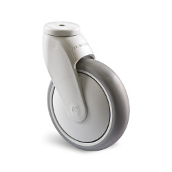 Koło samonastawne średnica kabla 100mm Pojedyncza śruba Guitel Hervieu 100kg wysokość całkowita 141mm