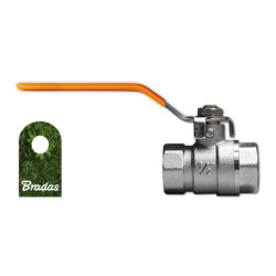 Zawór kulowy 1/2" Mosiądz niklowany BRADAS GKZ011212
