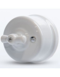 CERAMICZNY WŁĄCZNIK NATYNKOWY DWUTOROWY BIAŁY 2WN201BW