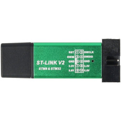 Programator ST-Link V2 do STM32 i STM8 zielony