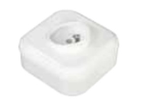 NEFRYT Gniazdo pojedyncze z/u natynkowe białe GNt-16C(BI)