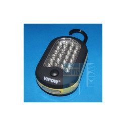 LAMPA 27 LED 24+3 WARSZTATOWA Z MAGNESEM i ZAWIESZKĄ