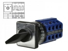 Wyłącznik 10A, 3tory, 4war ( 0-Y-T ) 30x30mm