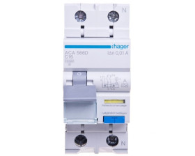 Wyłącznik różnicowo-nadprądowy RCBO 2P C16A 0,01A Typ A ACA566D