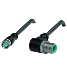 Pepperl+Fuchs 291823 Złącze konfekcjonowane czujnika/aktuatora V31-GM-BK2M-PUR-U-V1-W, piny: 4, 4, 2 m, 1 szt.