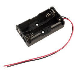 Keystone 2463 Battery Holder for 2 x AA with 150mm Flying Leads