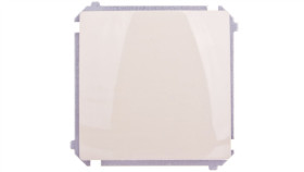 Simon Basic Przycisk Pojedynczy Zwierny, Szybkozłącza, Beżowy Bmp1.01/12