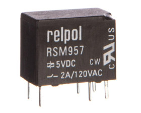 Przekaźnik subminiaturowy-sygnałowy 1P 2A 5V DC PCB RSM957-0111-85-S005 2611736