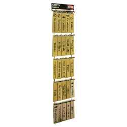 Scan MKIT07TB2 Signs Display - 100 Signs (Metal)