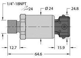 Turck Przetworniki ciśnienia 1 szt. PT600R-2103-I2-AMP3J1