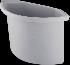 H6106782 Waste paper basket insert without lid, light grey, 2 litres