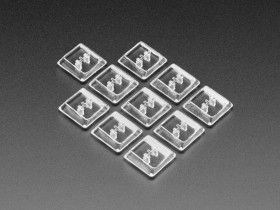 Adafruit Clear Kailh CHOC Slim Key Caps x 10 pack
