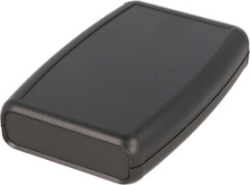 ABS handheld enclosure, (L x W x H) 117 x 79 x 24 mm, black (RAL 9005), IP54, 1553BBKBKBAT