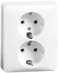 PEHA by Honeywell 1 x Komplet Gniazdo elektryczne biały 491511 1 szt.