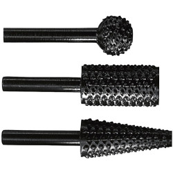 Bosch 2609255302 Wood Rasp Set Shank &#xD8;6mm 3-pcs