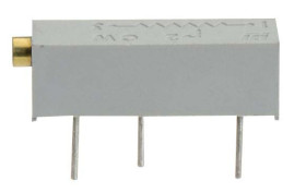 Potencjometr dostrojczy 200kΩ THT 0.75W 20 -zwoje Regulacja boczna 2,36 mm (metalowa śruba regulacyjna)