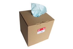 Chusteczki rozmiar 240 x 380mm RS PRO Czyszczenie ogólne Na sucho 400-szt. Chusteczki uniwersalne Pudełko