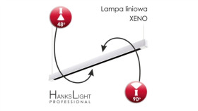Lampa Led,Hankslight,Liniowa,White, Alu,Zwiesz,1264Mm,Up21/Down36w,...