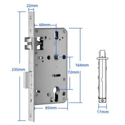 Zamek wpuszczany 6072 dla SmartLock RCF
