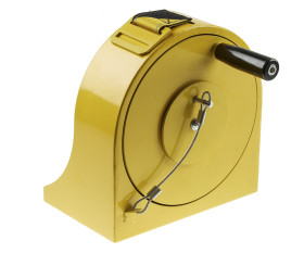 Bariera ochronna długość taśmy 23m Bariera chowana Czarny, żółty