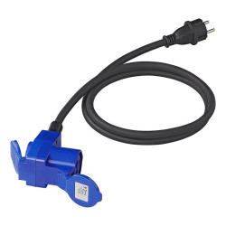 Adapter CEE gniazdo na wtyk 230V kąt 16A IP44 150cm do kampera