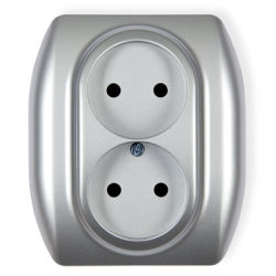 5GP-2, Gniazdko podwójne bez uziemienia,