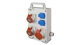 Rozdzielnica Budowlana Przenośna Rs-P 2X2p+Z, 2X16a/5P, 1X32a/5P, Ip44 6215-00