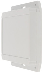 PC enclosure, (L x W x H) 140 x 140 x 37 mm, light gray (RAL 7035), IP68, 1555Q2F17GY