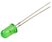 LED5G/5 Dioda led 5 mm standard zielona LED5G - kpl. 5 szt