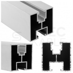 Szyna montażowa aluminiowa profil 40x40mm 3600mm do paneli PV