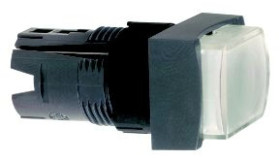 Napęd przycisku prost. podśw. wyst., O 16, biała, z sam. powr. 12...24V ZB6DE1