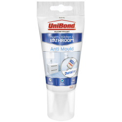UniBond 2079321 Anti-Mould Kitchen &amp; Bathroom Sealant Tube White 147g