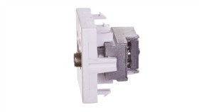 Simon Connect Gniazdo K45 Antenowe Rtv/Sat Czysta Biel K130a/9